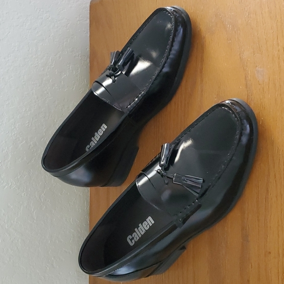 Calden Black Loafers Height Enhancer Shoes Sz 8 - Picture 3 of 9